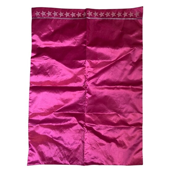 American Girl Doll Pink Satin Reversible Sheet Blanket Bedspread Bed Pillow - Picture 2 of 9